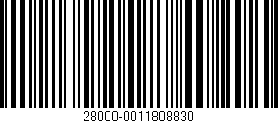 Código de barras (EAN, GTIN, SKU, ISBN): '28000-0011808830'