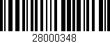 Código de barras (EAN, GTIN, SKU, ISBN): '28000348'