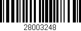 Código de barras (EAN, GTIN, SKU, ISBN): '28003248'