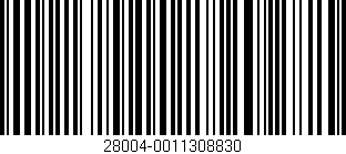 Código de barras (EAN, GTIN, SKU, ISBN): '28004-0011308830'