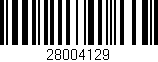 Código de barras (EAN, GTIN, SKU, ISBN): '28004129'