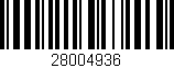 Código de barras (EAN, GTIN, SKU, ISBN): '28004936'