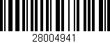 Código de barras (EAN, GTIN, SKU, ISBN): '28004941'