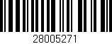 Código de barras (EAN, GTIN, SKU, ISBN): '28005271'