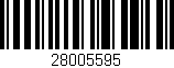 Código de barras (EAN, GTIN, SKU, ISBN): '28005595'