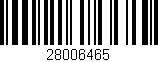 Código de barras (EAN, GTIN, SKU, ISBN): '28006465'