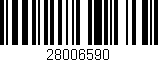 Código de barras (EAN, GTIN, SKU, ISBN): '28006590'