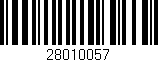 Código de barras (EAN, GTIN, SKU, ISBN): '28010057'