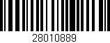 Código de barras (EAN, GTIN, SKU, ISBN): '28010889'