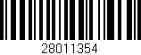 Código de barras (EAN, GTIN, SKU, ISBN): '28011354'