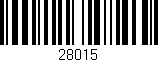 Código de barras (EAN, GTIN, SKU, ISBN): '28015'