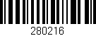 Código de barras (EAN, GTIN, SKU, ISBN): '280216'