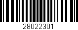 Código de barras (EAN, GTIN, SKU, ISBN): '28022301'