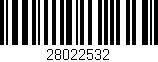 Código de barras (EAN, GTIN, SKU, ISBN): '28022532'