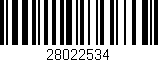 Código de barras (EAN, GTIN, SKU, ISBN): '28022534'