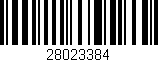Código de barras (EAN, GTIN, SKU, ISBN): '28023384'