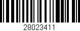 Código de barras (EAN, GTIN, SKU, ISBN): '28023411'