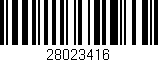 Código de barras (EAN, GTIN, SKU, ISBN): '28023416'