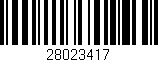 Código de barras (EAN, GTIN, SKU, ISBN): '28023417'