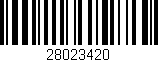 Código de barras (EAN, GTIN, SKU, ISBN): '28023420'