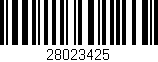 Código de barras (EAN, GTIN, SKU, ISBN): '28023425'
