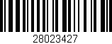 Código de barras (EAN, GTIN, SKU, ISBN): '28023427'