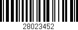 Código de barras (EAN, GTIN, SKU, ISBN): '28023452'