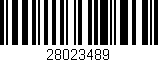 Código de barras (EAN, GTIN, SKU, ISBN): '28023489'