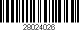 Código de barras (EAN, GTIN, SKU, ISBN): '28024026'