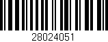 Código de barras (EAN, GTIN, SKU, ISBN): '28024051'
