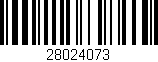 Código de barras (EAN, GTIN, SKU, ISBN): '28024073'