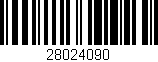 Código de barras (EAN, GTIN, SKU, ISBN): '28024090'