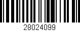 Código de barras (EAN, GTIN, SKU, ISBN): '28024099'