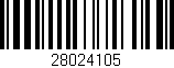 Código de barras (EAN, GTIN, SKU, ISBN): '28024105'