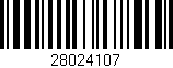 Código de barras (EAN, GTIN, SKU, ISBN): '28024107'