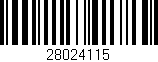 Código de barras (EAN, GTIN, SKU, ISBN): '28024115'