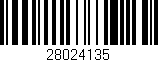 Código de barras (EAN, GTIN, SKU, ISBN): '28024135'