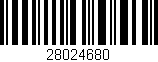 Código de barras (EAN, GTIN, SKU, ISBN): '28024680'