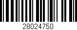 Código de barras (EAN, GTIN, SKU, ISBN): '28024750'