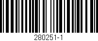 Código de barras (EAN, GTIN, SKU, ISBN): '280251-1'