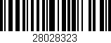 Código de barras (EAN, GTIN, SKU, ISBN): '28028323'