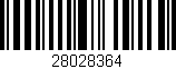 Código de barras (EAN, GTIN, SKU, ISBN): '28028364'