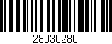 Código de barras (EAN, GTIN, SKU, ISBN): '28030286'