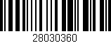 Código de barras (EAN, GTIN, SKU, ISBN): '28030360'
