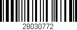 Código de barras (EAN, GTIN, SKU, ISBN): '28030772'