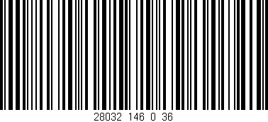 Código de barras (EAN, GTIN, SKU, ISBN): '28032_146_0_36'