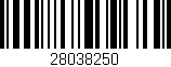 Código de barras (EAN, GTIN, SKU, ISBN): '28038250'