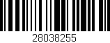 Código de barras (EAN, GTIN, SKU, ISBN): '28038255'