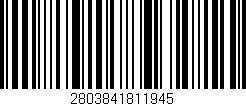 Código de barras (EAN, GTIN, SKU, ISBN): '2803841811945'