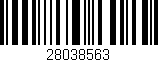 Código de barras (EAN, GTIN, SKU, ISBN): '28038563'